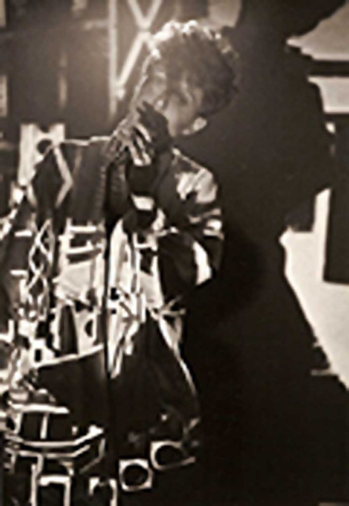 Marina deBellagente LaPalma performing at LACE (Los Angeles Contemporary Exhibitions) 1985
